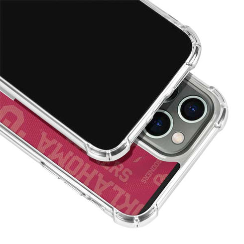 University of Oklahoma Split Jersey iPhone 13 Pro Max Clear Case